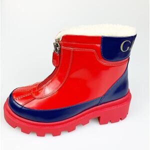 NIB Authentic Gucci Kids Rain Boots In Red Size 28